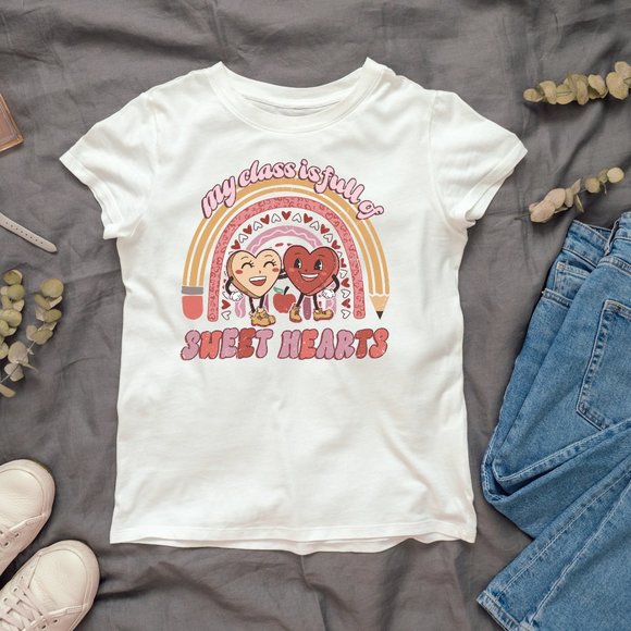 Teacher Valentine's Day T-shirt - Picture 1 of 1